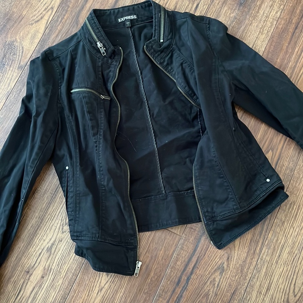 Express black jean jacket